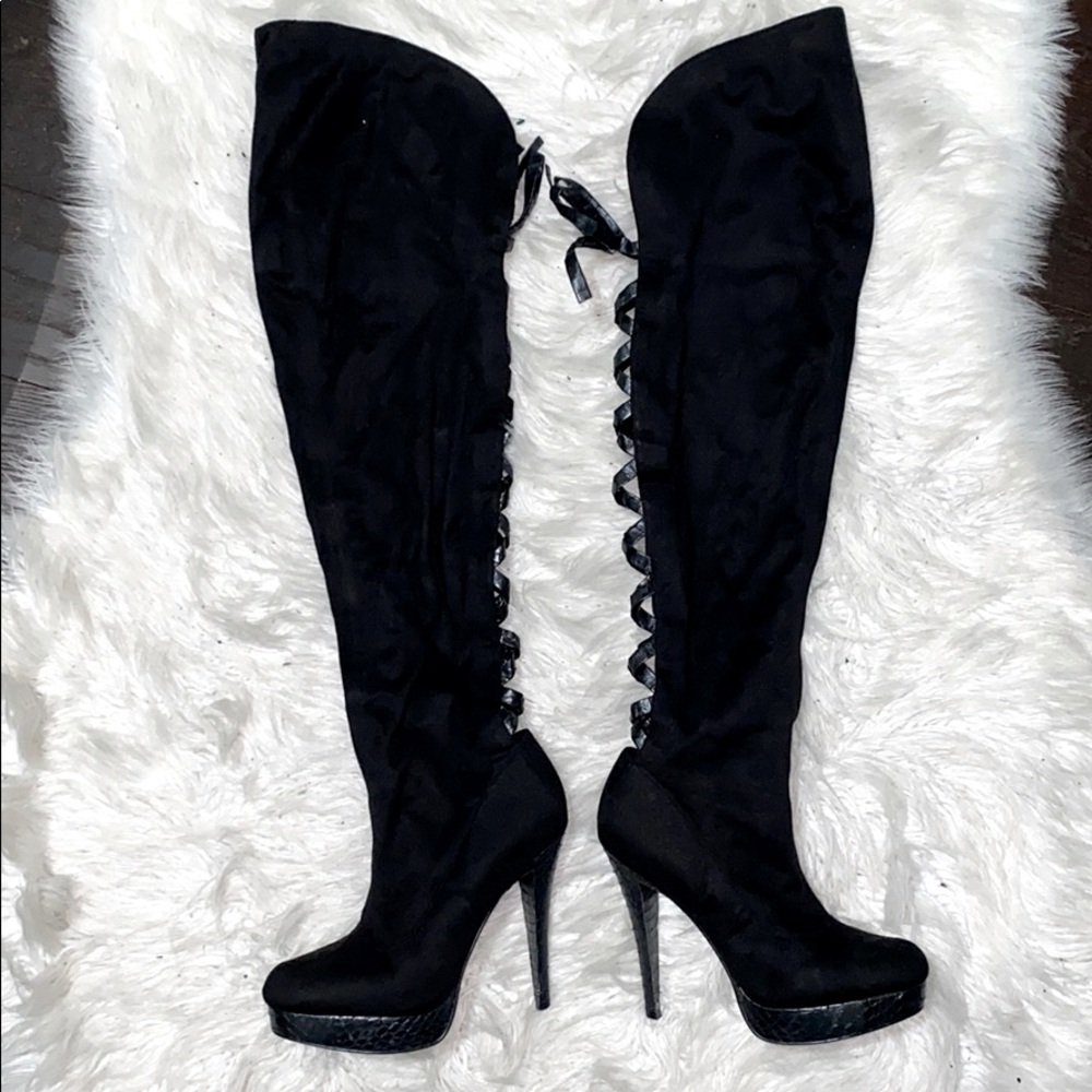 Bebe Thigh high boots